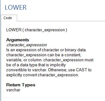 LOWER Return